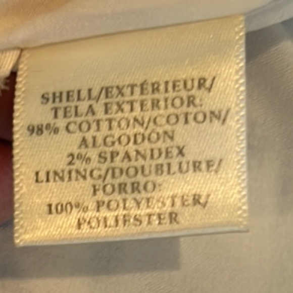 Ann Taylor Blue and White Cotton Blend Skirt size 10 - Picture 9 of 9